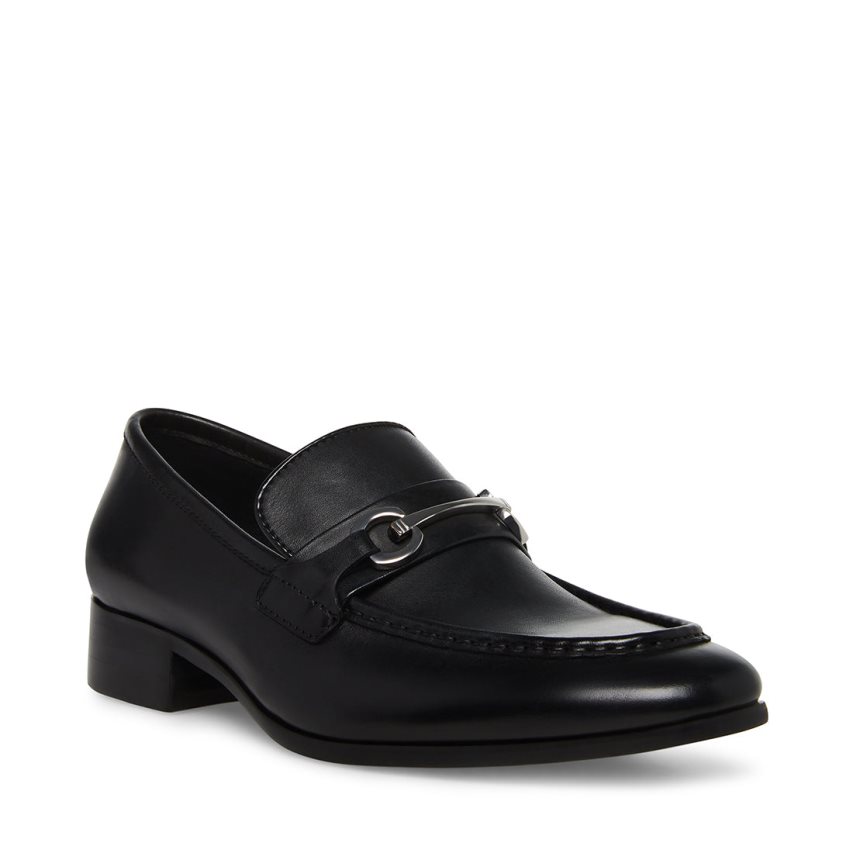 Loafers Steve Madden Philippe Cuero Hombre Negras | ES ETE64S